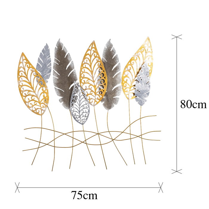 Wallity Accesorio decorativo de pared de metal Multicolor